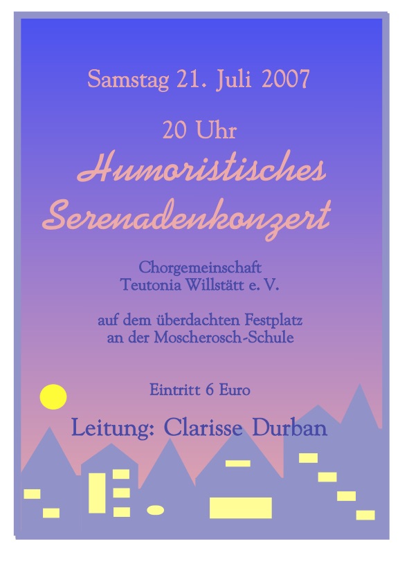 Humoristisches Serenadenkonzert 2007