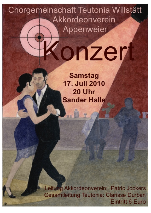Gemeinsames Serenadenkonzert 2010 mit dem Akkordeonverein Appenweier - "Kriminaltango"