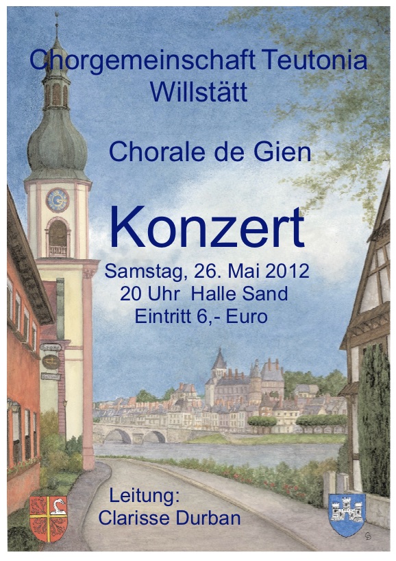 Gemeinsam mit dem Chor aus Gien Serenadenkonzert  2012