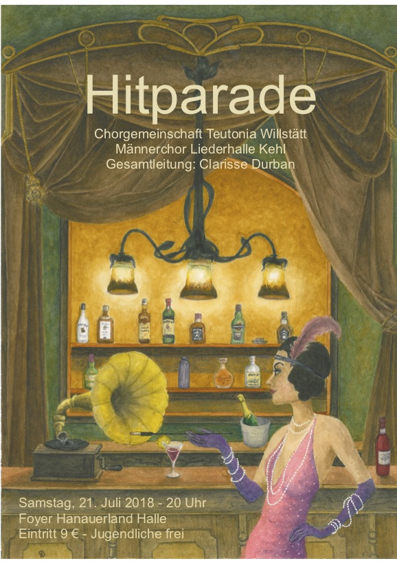 Serenadenkonzert 2018  - "Hitparade" zu Gast: Männerchor Liederhalle Kehl