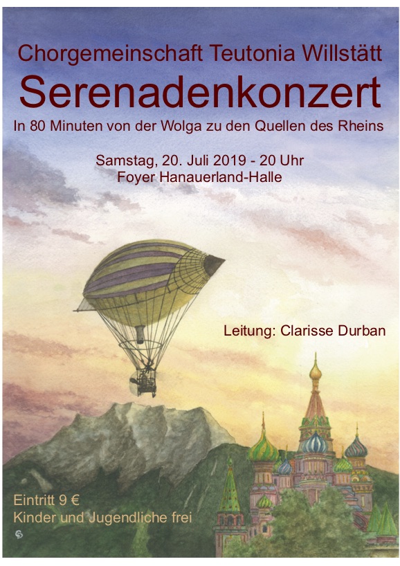 Serenadenkonzert 2019 - " In 80 Minuten von der Wolga zu den Quellen des Rheins"